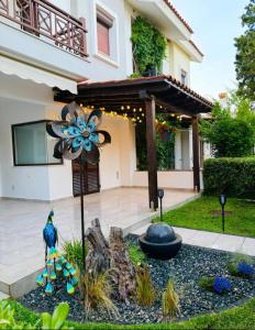 Zahrada ubytování Beach House Nikiti