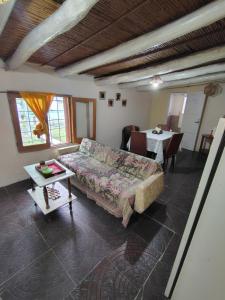 un salon avec un canapé et une table dans l'établissement Fox Den, à Luján de Cuyo