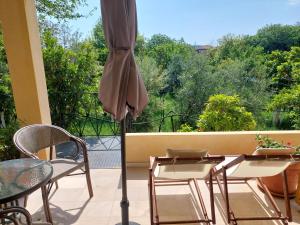 A balcony or terrace at BELLA CISTERNA