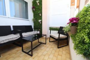 Posezení v ubytování Mamma Mia Apartments