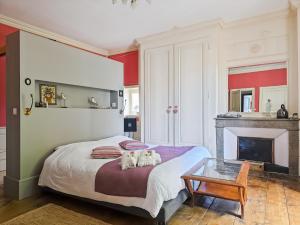 Postel nebo postele na pokoji v ubytování Villa Rhôna