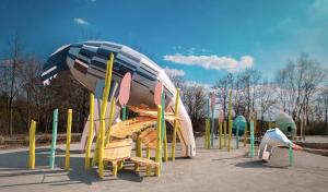 Herní místnost nebo prostor pro děti v ubytování Glamping Prokop