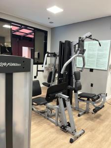 Palestra o centro fitness di Flat Higienópolis Com Varanda
