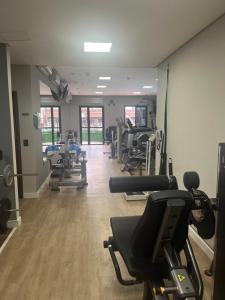 Palestra o centro fitness di Flat Higienópolis Com Varanda