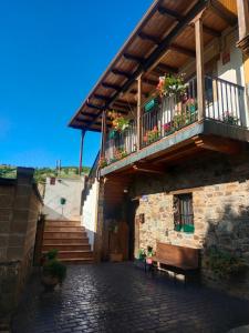 Balkón alebo terasa v ubytovaní La casita de la señora María