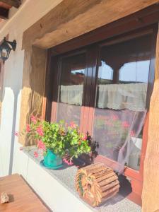 Balkón alebo terasa v ubytovaní La casita de la señora María