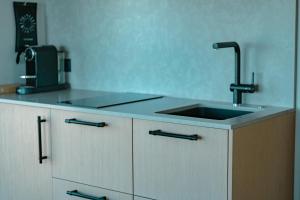 A cozinha ou kitchenette de Peninsula Suites