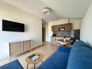 Η κουζίνα ή μικρή κουζίνα στο Wiatr & Woda Dębki