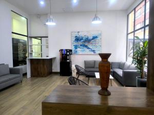 Χώρος καθιστικού στο Apartamento en Bogota con Piscina
