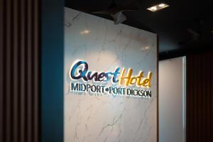 Vottorð, verðlaun, skilti eða annað skjal til sýnis á Quest Hotel Midport Port Dickson