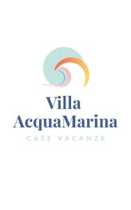 Un logotipo para una villa azul marina en Villa Acquamarina, en Villaggio San Leonardo