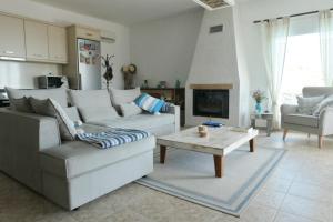Χώρος καθιστικού στο Thalassa Villa