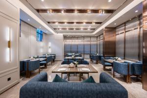 Xi 'an North Railway Station Municipal Government Orange Crystal Hotel的休息区