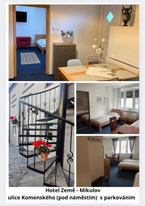 Postel nebo postele na pokoji v ubytování Mikulov Inn - hotel Zeme