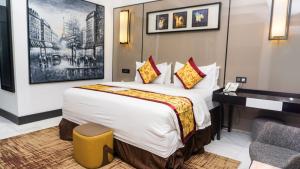 Katil atau katil-katil dalam bilik di GreenPoint Hotel