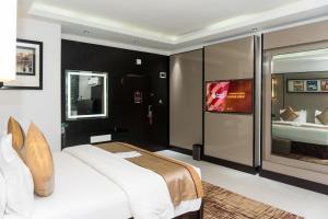 Katil atau katil-katil dalam bilik di GreenPoint Hotel