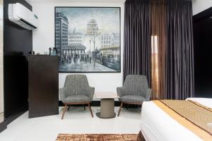 Posezení v ubytování GreenPoint Hotel
