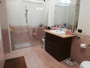 Koupelna v ubytování Casa Ausonia