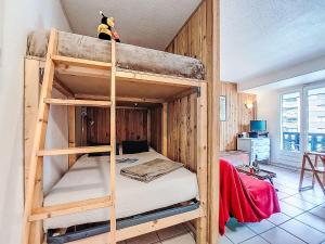 a bedroom with two bunk beds in a room at Apartment La Comtesse-9 by Interhome in Saint-Gervais-les-Bains