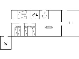 Půdorys ubytování Holiday Home Weland - 800m from the sea by Interhome
