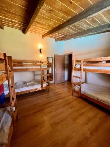 a room with a bunch of bunk beds at Adeje - TwinFin Hostel & Surf Yoga Camp in Callao Salvaje