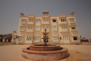 Bygningen som resortet ligger i