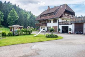 a house with a slide in front of it at Schreinerhäusle nähe Titisee in Himmelreich