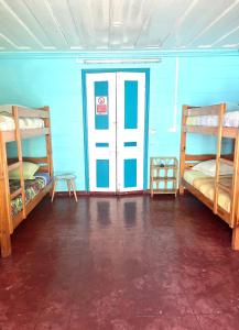 Postel nebo postele na pokoji v ubytování Gîte d'étape Lamandoze