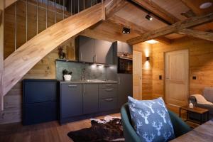 Posezení v ubytování Schwarzwald Chalet -Wilde Rench-