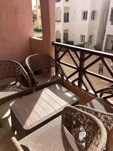 Balkón nebo terasa v ubytování New Studio at La Hacienda - Ras sedr راس سدر - لاهسيندا