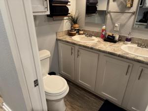 Vannituba majutusasutuses Tiny Cozy Cabin Away From Home