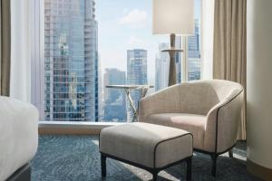 Posezení v ubytování JW Marriott Austin