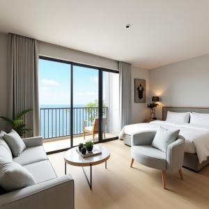 Un lugar para sentarse en Quy Nhon TMS cosy apartment