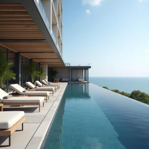 La alberca dentro o cerca de Quy Nhon Altara cosy apartment