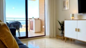 Χώρος καθιστικού στο Marina suite