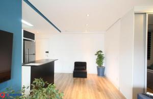 Kuchyň nebo kuchyňský kout v ubytování Apartamentos no Morumbi
