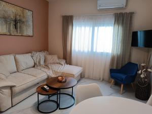 Posezení v ubytování AEGEAN SUITES