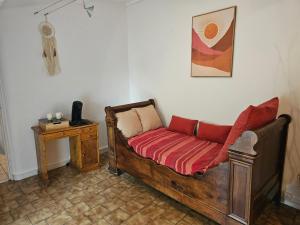 Posezení v ubytování Mas des Molières