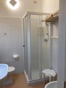 Koupelna v ubytování Hotel Giacomazzo