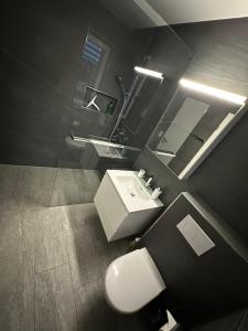 Koupelna v ubytování V.I.P Appartement