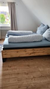 Katil atau katil-katil dalam bilik di Ferienwohnung Bettmatten