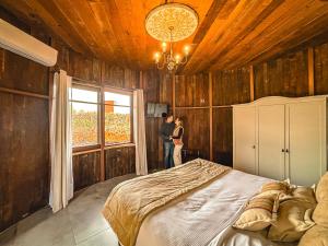 Postel nebo postele na pokoji v ubytování Cava Colchagua Hotel Boutique