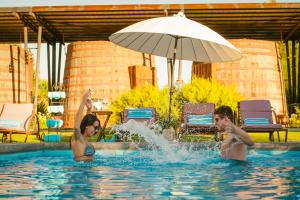 Bazén v ubytování Cava Colchagua Hotel Boutique nebo v jeho okolí