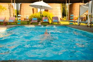 Bazén v ubytování Cava Colchagua Hotel Boutique nebo v jeho okolí