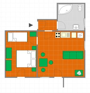 Půdorys ubytování Apartmány Tisá 452