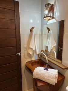 Phòng tắm tại Chalé Nosso Cantinho - Vale do Capão BA +50 ảnh