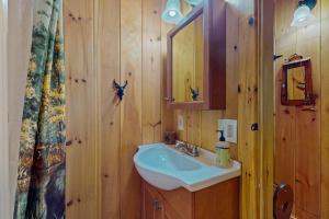 Ένα μπάνιο στο Cozy Cabin