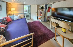 TV a/nebo společenská místnost v ubytování Vesterøy