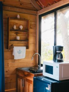 Kuchyň nebo kuchyňský kout v ubytování Glamping Renacer Vistas Turrialba, Paris