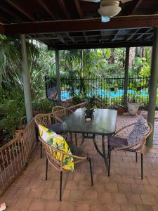 Balkón nebo terasa v ubytování Cosy room tropical garden